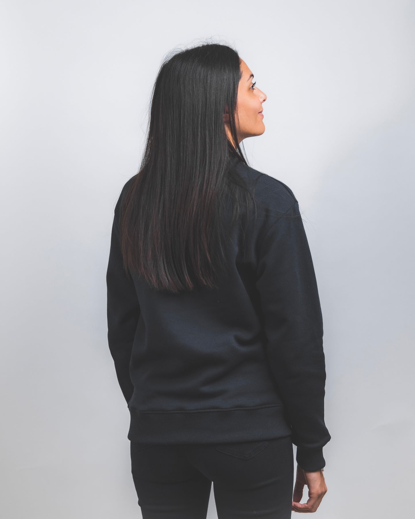 Basic Fit Pullover Schwarz - Unisex