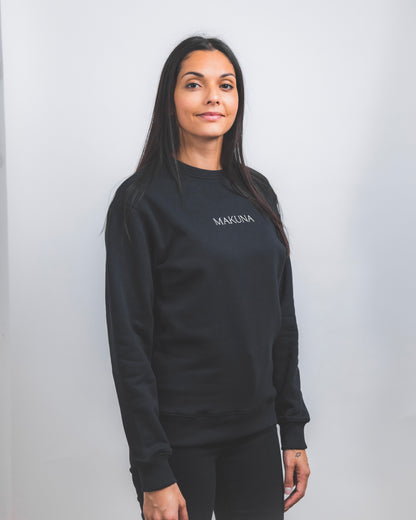 Basic Fit Pullover Schwarz - Unisex